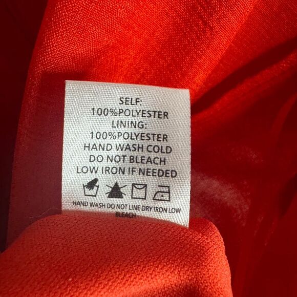 Blue Blush Tomato Red Cold Shoulder Ruffle Romper w/ pockets Sm / Medium Outfit - Picture 3 of 8